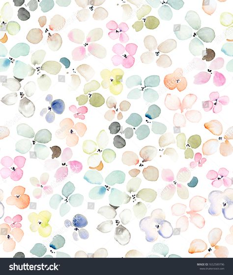 Wallpaper Colour, Watercolor Floral Wallpaper, Living Colors, Print Design Art, Textile Prints Design, Painted Scarf, Textile Pattern Design, Flower Art Images, Flower Artwork