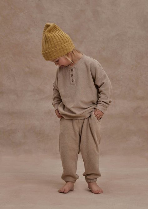 Rylee & Cru Henley Sweatshirt Putty Pant Details, Henley Sweatshirt, Rylee And Cru, Pants Details, French Terry Fabric, Sweater Set, Family Session, Terry Cloth, Long Pants