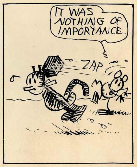 Elegant Drawings, George Herriman, Comics Quote, The Jersey Devil, Krazy Kat, Newspaper Comic Strip, Cartoon Style Drawing, Panel Discussion, Pop Art Comic