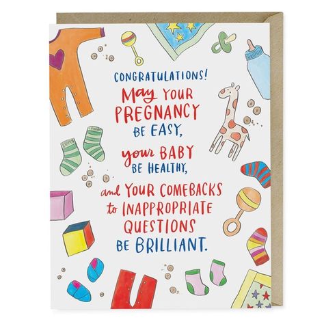 Emily Mcdowell, Farewell Cards, Sending Good Vibes, Card Weaving, Baby Greeting Cards, Question Cards, Real Relationships, Mom To Be, Pregnant Mom