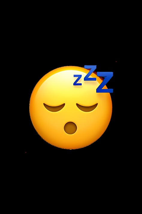 The sleeping face emoji 😴 depicts a yellow face with closed eyes and a peaceful expression. The face is tilted to one side, with a small, blue, puffy cloud above its head, indicating that it is sleeping soundly. The mouth is slightly open, and there are three Z's above the head, indicating that the person is snoring. The overall appearance of the emoji is relaxed and content, conveying a sense of deep sleep and relaxation. Sleeping Emoji Faces, Sleepy Emoji Faces, Cool Emoji Faces, Sleep Emoji Drawing, Emoji Stickers Iphone Png, I Phone Emoji Png, Sleepy Emoji, Free Emoji Printables, Sleep Icon