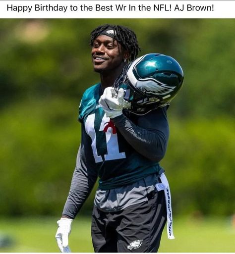 Philadelphia Eagles Fan Group | Happy birthday AJ  | Facebook Aj Brown Eagles, Aj Brown, Philadelphia Eagles Fans, Eagles Fans, Nfl Cheerleaders, Philadelphia Eagles, Nfl Football, Cheerleading, Eagles