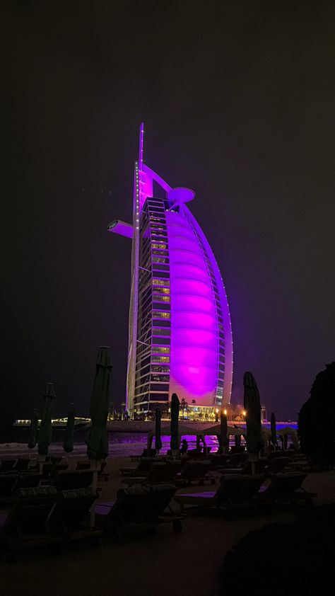 Dubai Scenery, Dubai Aesthetic Night, Dubai Burj Al Arab, Dubai Aesthetic, Burj Al Arab, Design Basics, Cars Luxury, Pretty Stuff, Night Aesthetic