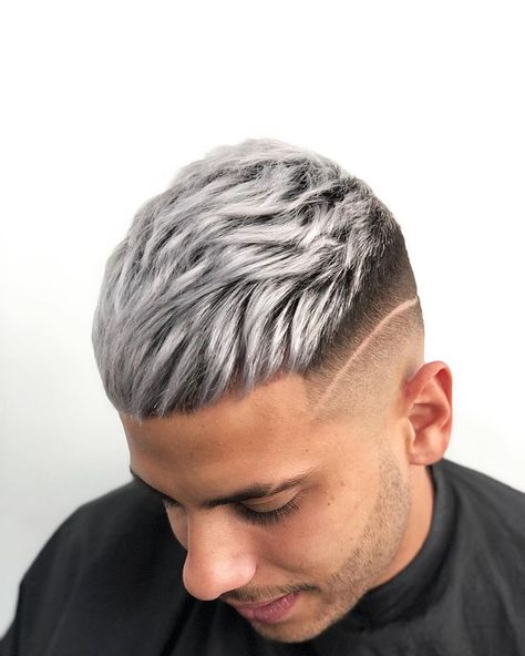 Dyed Hair Men, Grey Hair Transformation, Grey Hair Men, Mens Hair Colour, Straight Hair Cuts, Men Hair Color, Faded Hair, Men Haircut Styles, Cool Hairstyles For Men