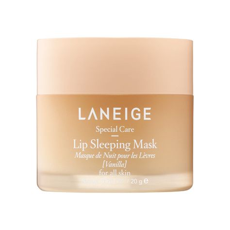 LANEIGE - Lip Sleeping Mask Vanilla 0.7 oz/ 20 g Koleksi Parfum, Laneige Lip Sleeping Mask, Lip Sleeping Mask, Sleeping Mask, Lip Mask, Birthday Wishlist, Lip Moisturizer, Pink Lips, Sleep Mask