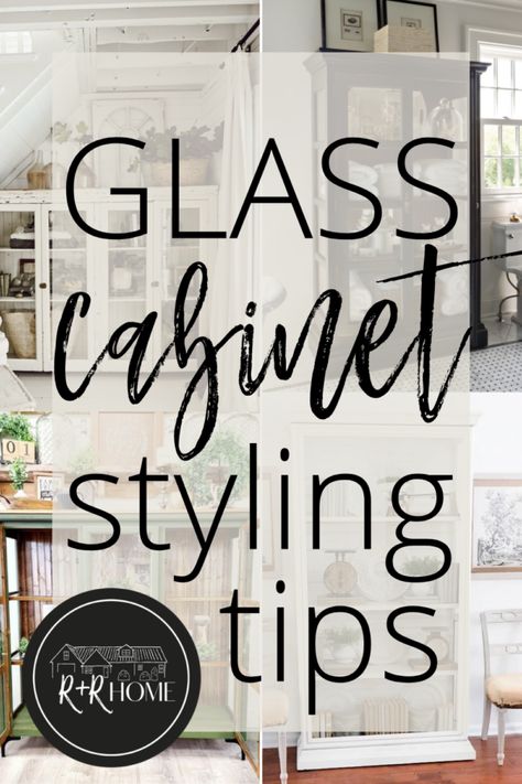 Glass Cabinet Styling, Diy Cabinet Storage, Glass Cabinets Display Ideas, Glass Cabinets Display Living Room, Kitchen Glass Cabinets Display Ideas, Glass Kitchen Cabinets Decor, Living Room Glass Cabinet, Glass Cabinet Decor, Glass Cabinet Display