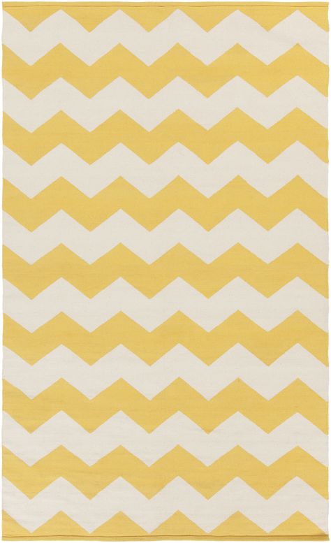 Vogue Gold Chevron Collins Area Rug