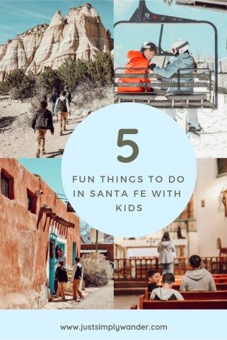 Sante Fe New Mexico, Mexico With Kids, American Travel Destinations, Mexico Travel Guides, African Travel, Sante Fe, Kid Friendly Activities, Visit Santa, Usa Travel Guide