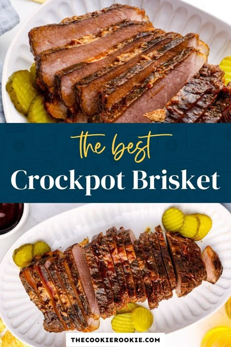 Beef Brisket Flat Recipes Crockpot, Crockpot Recipes Brisket, Different Ways To Cook Brisket, Slow Cooked Brisket Recipes, Slow Cooker Brisket Recipes Crock Pots, Flat Brisket Recipes Slow Cooker, Crockpot Beef Brisket Recipes, Crock Pot Brisket Slow Cooker, How To Cook Brisket In Crock Pot