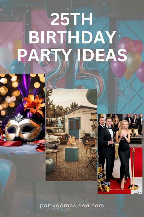 Celebrating a 25th Birthday Party Ideas is a fantastic opportunity to create lasting memories with friends and loved ones. Wedding Themed Birthday Party, Grown Woman Birthday Party Ideas, 25th Birthday Party Ideas For Him, 25th Birthday Party Ideas, 25th Birthday Themes, Glam Garden Party, Best Birthday Party Ideas, 25th Birthday Ideas For Her, Games Ideas For Adults