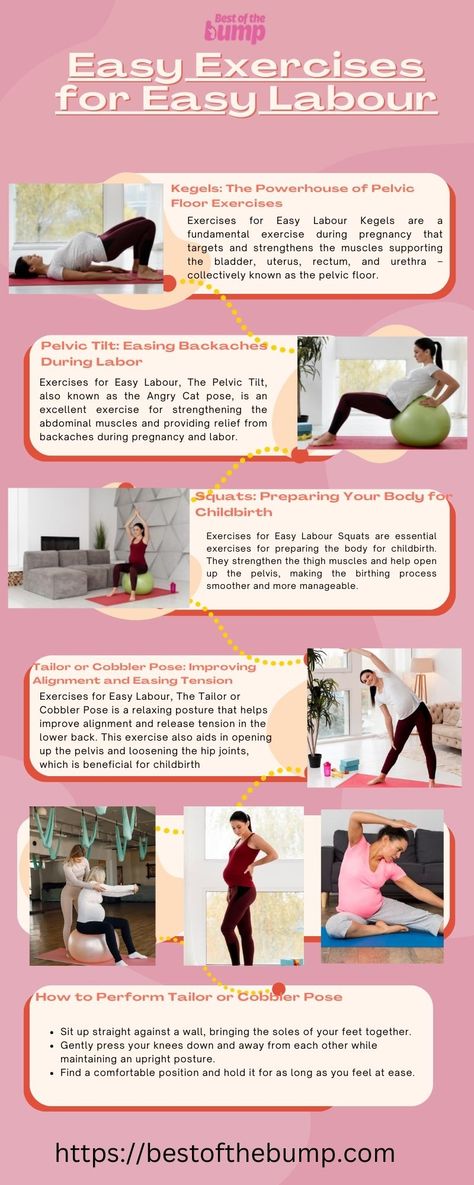 Easy Exercises for Easy Labour Exercise For Easy Labor And Delivery, Exercises For Labor, Exercises To Help With Labor, Exercise To Prepare For Labor, Prepare For Labor Exercise, Labor Inducing Exercises, Easy Labor, Induce Labor, Pregnancy Progression