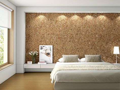 Modern cork interior design - Little Piece Of Me Alternatives To Drywall, Cork Wallpaper, Cork Tiles, Cork Wall, Beige Tile, Kamikaze, Creative Living, Suspension Lamp, Interior Trend