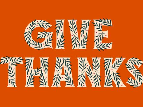 Food Drive, Typography Layout, Thanksgiving Cards, Church Decor, Give Thanks, Happy Thanksgiving, Lettering Design, Portfolio Design, Global Community