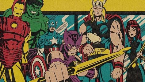 Marvel Comics Icons, Marvel Comics Vintage, Superhero Poster, Avengers Art, Marvel Comics Superheroes, Marvel Artwork, Avengers Comics, Marvel Comics Wallpaper, Marvel Posters