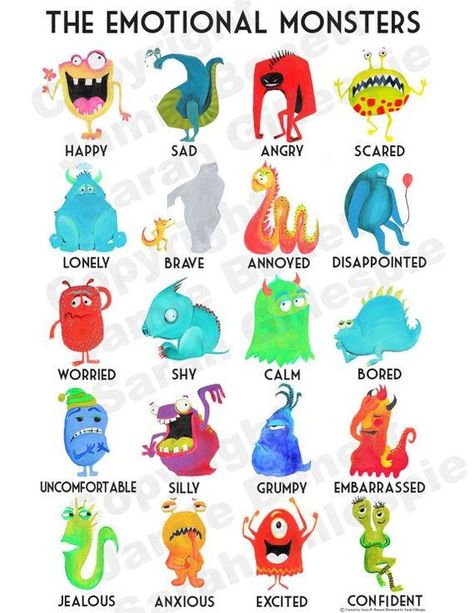 ✨Glenys Marriott✨ on Twitter: ".@WhoseShoes @sonicox @CYP_RLI_UHMBT @AlderHey @frecklegirl24 take a look at these 👍 @HIC2016 #EmotionalMonsters https://t.co/18Ar4G6CJT" Emotion Monsters, Spanish Learning Activities, Feelings Chart, Love Your Enemies, Colors And Emotions, Play Therapy, Children Room, Character Design Animation, Therapy Activities