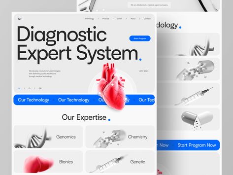 Healthcare Website, Medical Website Design, Startup Website, Medical Tech, Medical App, Healthcare Technology, Medical Design, Webpage Design, Web Layout Design