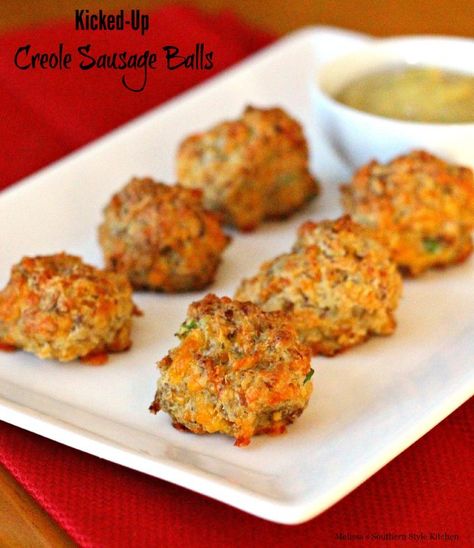 Cajun Appetizers, Sausage Creole, Mardi Gras Party Food, Sausage Balls Recipe, Pastas Recipes, Mardi Gras Food, Sausage Balls, Creole Recipes, Mardi Gras Party