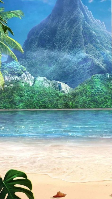 Motunui Island, Aesthetic Moana, Moana Wallpaper, Moana Aesthetic, Aesthetic Island, Island Wallpaper, Moana 2, Wattpad Ideas, In Aesthetic