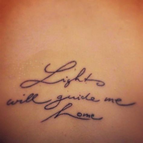 Let there be light Coldplay Tattoo, Tattoo Leg, Lyric Tattoos, Home Tattoo, Feather Tattoos, Time Tattoos, Dream Tattoos, Trendy Tattoos, Love Tattoos