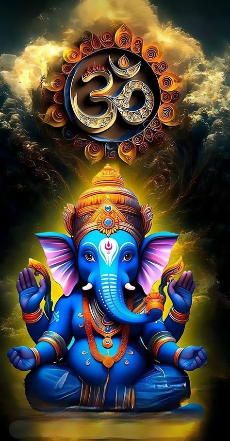 Music While Studying, Ganesha Wallpaper, Ganesha Art Illustration, Om Symbol Wallpaper, Photos Of Ganesha, God Venkateswara Images Hd Wallpaper, Lucky Wallpaper, Diy Floral Decor, Purple Flowers Wallpaper