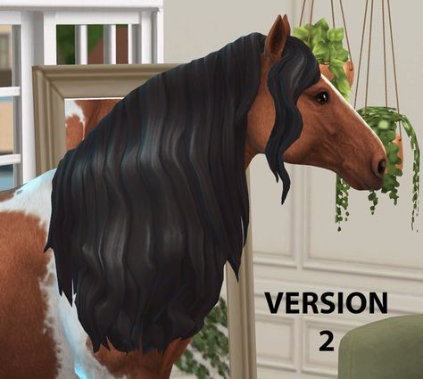 Longer mane and forelock version 2 | Patreon Horses Sims 4, The Sims 4 Cc Horses, Sims 4 Horse Mane Cc, Sims 4 Cc Horse Ranch, Sims 4 Cc Animals, Sims 4 Horse Ranch Cc, Sims 4 Horse Cc, Sims 4 Pets Mod, Sims 4 Horse Ranch