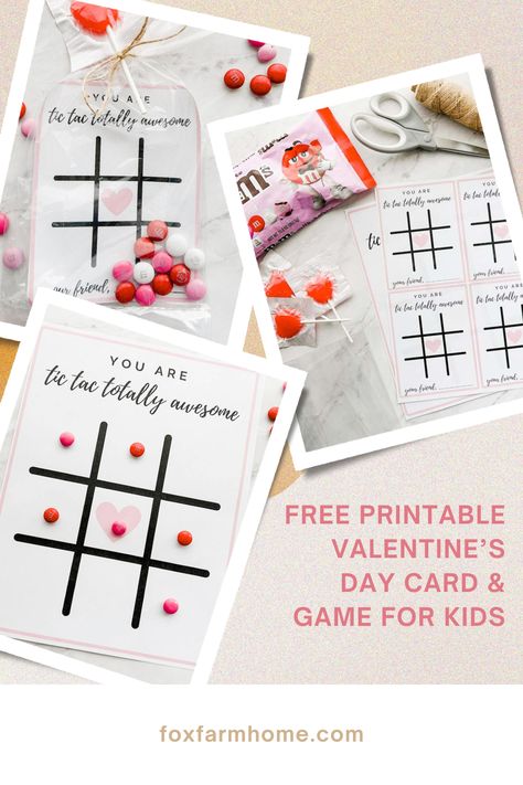 These free printable tic tac toe Valentine's cards & game are an inexpensive valentine idea that is sure to be a favorite this year! Valentines Free Printables For Kids, Valentines Printable Free, Free Valentines Day Printables For Kids, Valentines Toddler Activities, Free Printable Valentines Tags, Holiday Kids Crafts, Valentine's Activities, Free Valentine Cards, Tic Tac Toe Valentine