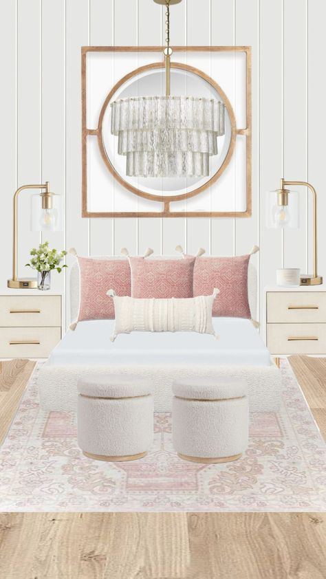 #roominspo Pink Boho Room, Coral Bedroom, Luxury Kids Bedroom, Cute Rooms, Aesthetic Boho, College Apartment Decor, Rooms Decor, Preppy Room, Boho Room