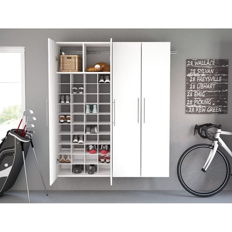 Garage Shoes, Garage Shoe, Garage Shoe Storage, Shoe Storage White, Shoe Cubbies, Garage Entryway, Shoes Cabinet, Closet Shoe, Shoe Cubby