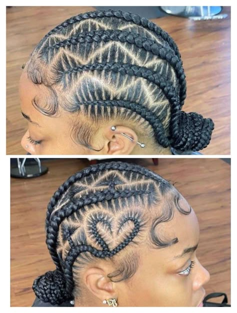 Fed Ins Braids, Fed In Braids Black Women, Braids Fashion, Stitch Braid, Sleek Braided Ponytail, Protective Style Braids, Cute Box Braids, Natural Hair Bun Styles, Feed In Braids Hairstyles