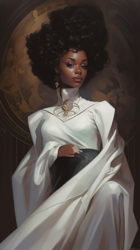 Black Fantasy Art, Black Royalty, Black God, Painting Of A Woman, Black Characters, Black Artwork, Black Love Art, Afro Art, Fantasy Inspiration