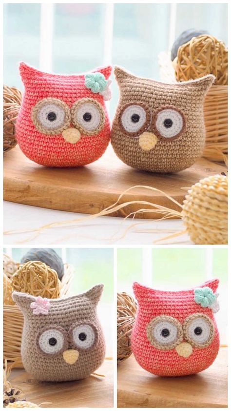 Amigurumi Owl Free Pattern Owl Crochet Pattern Free, Amigurumi Owl, Owl Crochet, Crochet Owls, Owl Crochet Patterns, Miniature Crochet, Pola Amigurumi, Crochet Owl, Halloween Crochet Patterns