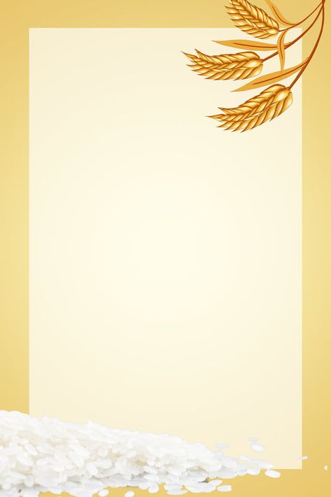 Elegant Rice Packaging Poster Background Template Rice Background Design, Rice Advertising, Poster Background Template, Sale Signage, Rice Packaging, Bond Paper Design, Border Templates, Presentation Backgrounds, Web Design Resources