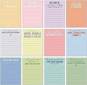 #backtoschool #notepads To Do List Funny, Christmas Office Gifts, Funny Office Supplies, Funny Office Gifts, Funny Note, Notepad Gift, Stick Notes, Funny Office, Little Things Quotes