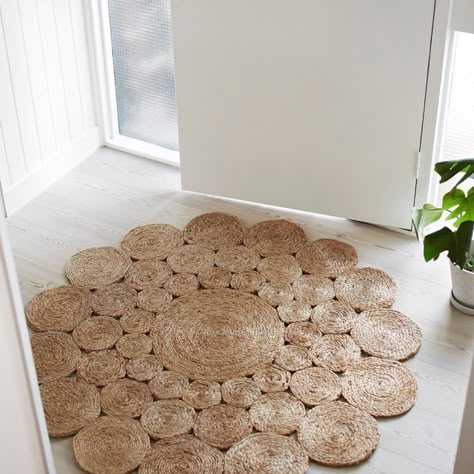 Rope Rug, Jute Round Rug, Babies Room, Hemp Rug, Jute Crafts, Rope Crafts, Diy Carpet, Diy Rug, Decor Guide