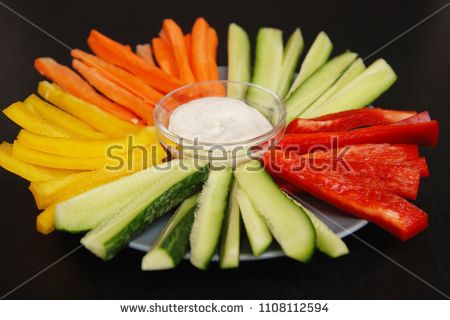 Vegetable Sticks And Dip, Vegetable Sticks, Healthy Vegetable, Photo Portfolio, Healthy Vegetables, Vegan Meals, 3d Objects, Hot Dogs, Carrots