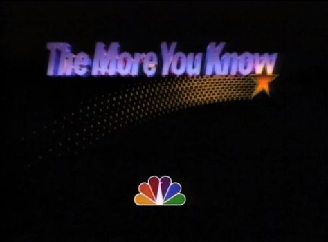 The More You Know Logo, 90s Childhood, Graphic Design Fun, The More You Know, Grappling, Glass House, Level Up, Graphic Design, Celebrities