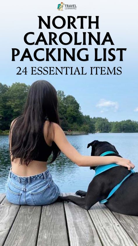 Don't visit North Carolina without this ultimate packing list. Covers clothing for various weather, outdoor gear & exactly what to bring. North Carolina Travel Outfits, North Carolina Summer Outfits, North Carolina Outfits Summer, North Carolina Outfits, Maggie Valley North Carolina, Lake Lure North Carolina, Summer Packing Lists, Visit North Carolina, Maggie Valley