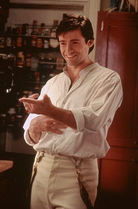 Leopold (Hugh Jackman) in "Kate & Leopold" (2001) I LOVE this movie! Hugh Jackman Australia Movie, Kate And Leopold, Hugh Jackman Australia, Hugh Jackman Wife, Australia Movie, Hugh Jackman Shirtless, Hugh Jackman Images, Hugh Jackman Logan, Kevin Mckidd