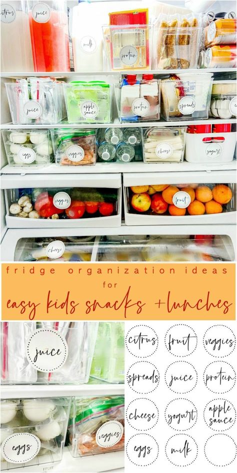 Easy Kids' Grab-and-Go Snacks and Lunches! With kids home more, here are some easy ways for them to grab healthy snacks and lunches with no fuss! Fridge Labels, Grab And Go Snacks, Grab Snacks, Kids Snack Box, Diy Lunch, Easy Snacks For Kids, Lunch Items, Snack Prep, Bento Box Kids