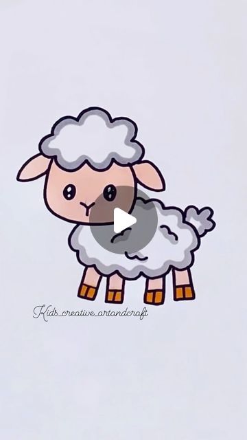 196K views · 9.8K likes | Creative Drawing for kids on Instagram: "How to draw a sheep #reels #draw #drawing #art" How To Draw A Sheep Easy, Easy Sheep Drawings, How To Draw A Sheep, Sheep Drawing Simple, Easy Animals Drawing, Cute Sheep Drawing, How To Draw Sheep, Simple Drawings For Kids, Simple Animal Drawings