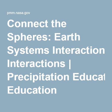 Connect the Spheres: Earth Systems Interactions | Precipitation Education Stratosphere Atmosphere, Earths Spheres Interactions, Geosphere Biosphere Hydrosphere Atmosphere, Rapid Changes To Earths Surface, 4 Subsystems Of The Earth, Earth Systems, About Earth, Water Cycle, 5th Grade Science