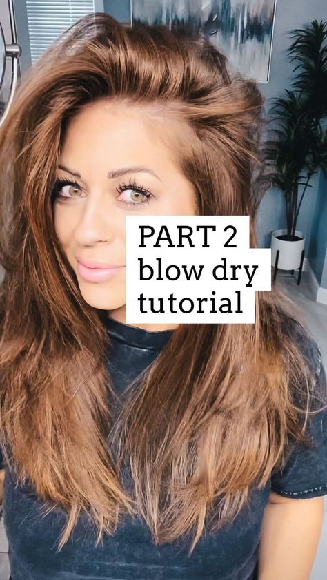 thecallyjones on Instagram: 💋 𝗗𝗢𝗨𝗕𝗟�𝗘 𝗧𝗔𝗣 & 𝗦𝗔𝗩𝗘 💋⁣ ⁣ Part 2 of how I blow dry my hair for 𝗩𝗢𝗟𝗨𝗠𝗘!⁣ ⁣ Go watch part 1 if you haven’t yet ⁣ ⁣ 𝗖𝗼𝗺𝗶𝗻𝗴 𝗻𝗲𝘅𝘁 𝗶𝘀 𝗮 𝘁𝘂𝘁𝗼𝗿𝗶𝗮𝗹… Front Hair Volume Tutorial, Blow Dry Long Bangs, How To Blow Dry Long Layered Hair, How To Section Hair For Blow Drying, Ways To Blow Dry Your Hair, How To Blow Dry Front Of Hair, How To Blow Dry Hair For Volume, How To Part Hair, How To Blow Dry Curtain Bangs