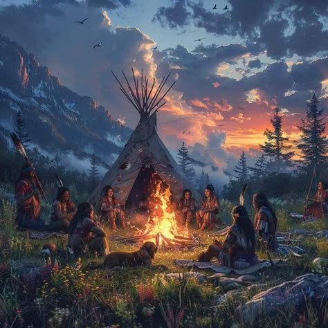 Native Aesthetic, Native American Village, Native American Teepee, September Themes, Native Artwork, American Indian History, Native American Wisdom, Western Artwork, Native American Images