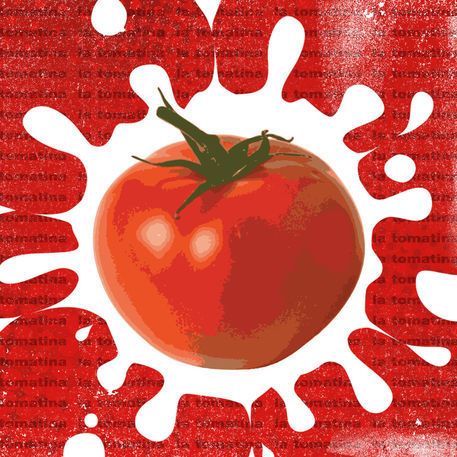 Tomato Poster, Italian Restaurant Logos, Tomato Festival, Tomato Art, La Tomatina, Motion Graphics Inspiration, Pop Art Posters, Season Ticket, Indian Art Paintings