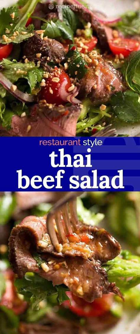 Thai Beef Salad Recipe, Recipe Tin Eats, Thai Beef Salad, Thai Beef, Recipetin Eats, Recipe Tin, Beef Salad, Thai Restaurant, Asian Cooking