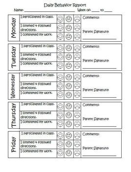 Daily Behavior Report English / Spanish EDITABLE Weekly Behavior Report For Parents, Behavior Log For Students, Daily Behavior Chart Classroom, Daily Behavior Report For Parents, Daily Behavior Chart, Daily Behavior Report, Student Behavior Chart, Positive Talk, Behavior Log