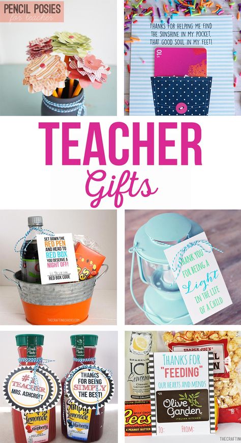 Fun and simple teacher gift ideas that won't break the bank.  Free printable teacher gift tags.  Gifts for teacher appreciation, end of the year, holidays and birthdays. #teachergifts #teacherappreciation #freeprintables Teacher Appreciation Gifts Printables, Gift Ideas For Teachers, Easy Teacher Gifts, Teacher Treats, Teacher Gift Ideas, Ideas For Teachers, Teacher Appreciation Printables, Gifts For Teacher, Teacher Gift Tags