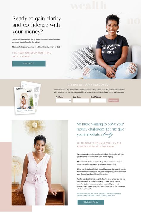 Coaching Website Design Inspiration, Photoshoot Moodboard, Wellness Website, Feminine Website, Coaching Website, Website Copy, Coach Website, Financial Coach, Blogging Inspiration