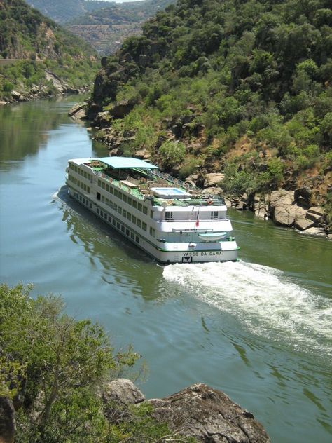 Cruising Douro river, #Portugal Douro River Cruise, Portugal Vacation, Places In Portugal, Douro Valley, Southern Europe, Romantic Getaway, Portugal Travel, Spain And Portugal, Porto Portugal