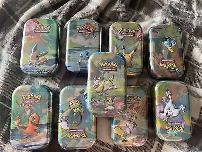 (eBay) Pokemon TCG: Celebrations Mini Tin-Set of 9. Sealed! Soft Butch, Pokemon Tins, Pokémon Birthday, 2022 Bedroom, Pokemon Umbreon, Cool Pokemon Cards, Oki Doki, Pokemon Birthday Party, Mbti Character